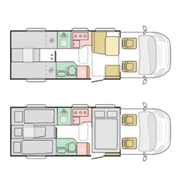 Adria Matrix 670SL + TV handgeschakeld 165 pk